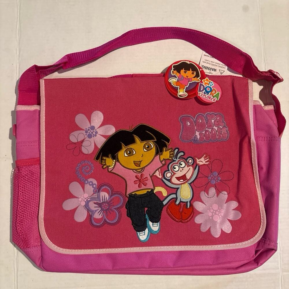 Rare Vintage 2006 Nickelodeon Dora the Explorer Canvas Messenger Bag - Brand New